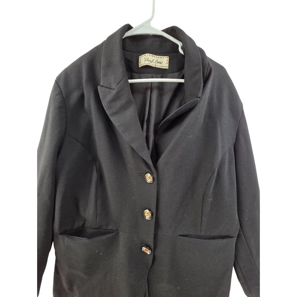 Sheryl Crow Black Riding Jacket Rhinestone Skull Blazer Size M - Picture 4 of 10